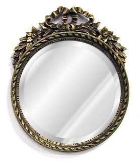 Small Round Bow Bevel Mirror 30 Old World Finishes  