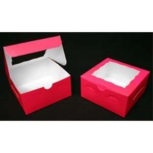  Goldas Kitchen Cake Box   8 × 8 × 4   Window   Pink 