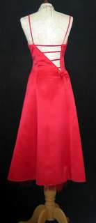 Nuevo con Etiquetas vestido rojo retro de Tul de satén de Jessica 