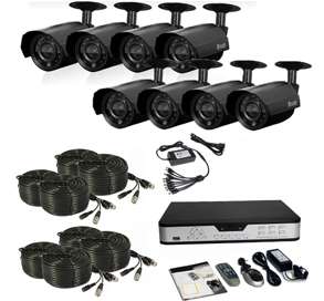 8CH CCTV OUTDOOR SECURITY CAMERA SYSTEM PACKAGE   NEW!  