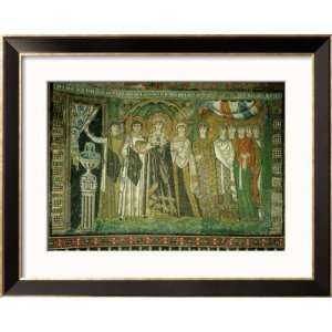  Apse Mosaic Empress Theodora and Her Court Framed Art 