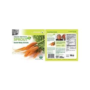  Sprout Organic Baby Food Sweet Baby Carrots   3.5 oz Baby