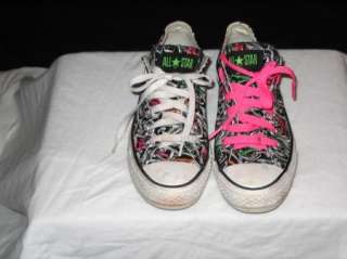 Womens Converse All Star Bright Multi Color Graphics Tennis Sneakers 