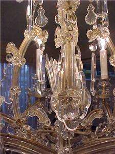 Antique Crystal Italian Venetian Chandelier Vintage  