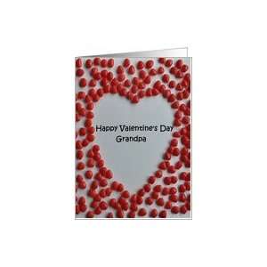 Valentine candy heart card to grandpa Card