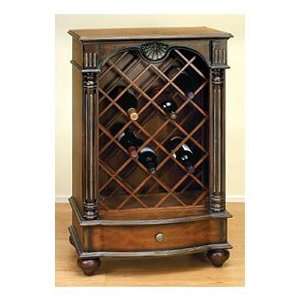  Wood Wine Rack Cabinet Lattice Design: Home & Kitchen
