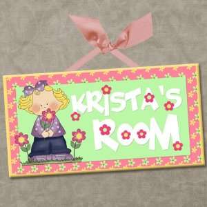  Garden Girls Personalized Kids Room/wall Sign Spring 