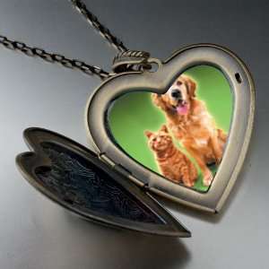  Dog Cat Pet Pals Large Pendant Necklace Pugster Jewelry