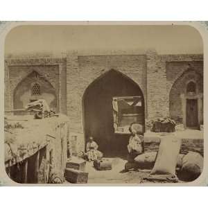  Turkic people,Uzbekistan,commerce,market,men,c1865