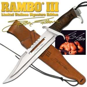 Rambo III Limited Stallone Signature Edition Fixed Blade  