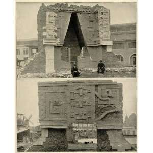 1893 Chicago Worlds Fair Uxmal Ruins Anthropology Bldg.   Original 