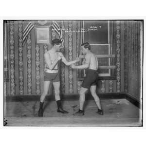  Jim Driscoll boxing Eddie Johnson,George Kadel / George 
