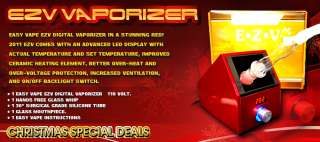   Vape Digital EZV Herbal Vaporizer VAPORIZE THIS HOLIDAY & SAVE  