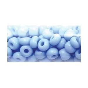  Mode Round Seed Beads 6/0 5.5Tube Opaque Light Sapphire 
