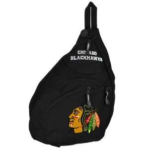  Chicago Blackhawks Black Slingshot Backpack Sports 