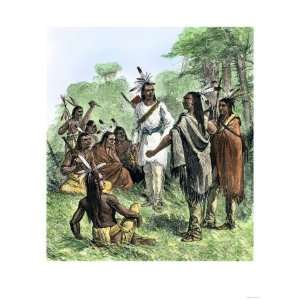  Chief Opecancanough Arousing Native Americans Against 