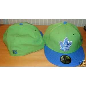  Toronto Maple Leafs Custom New Era Hat Cap Lime 7 1/4 