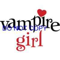 Vampire Girl Nail Decals set of 20  