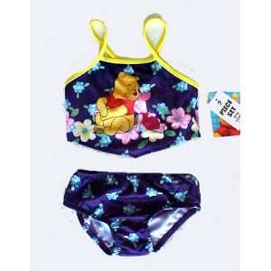  Disney Girls Swim Wear Winnie The Pooh & Piglet 2 pcs 