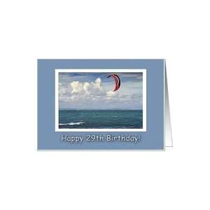 Kite surfing   Happy 29th Birthday Card Toys & Games