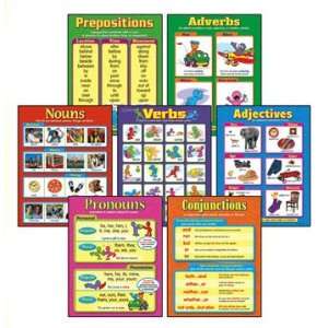  Seven Parts of Speech Learning Charts Combo Pack: Toys 
