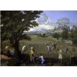  Summer, or Ruth and Boaz by Nicolas Poussin 16.00X11.63 