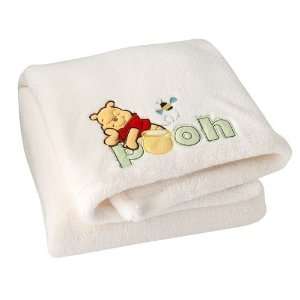  Winnie the Pooh Baby Blanket Embroidered Super Soft: Baby