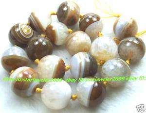 Yellow Crystal Agate 20mm Round Gemstone Beads 15  