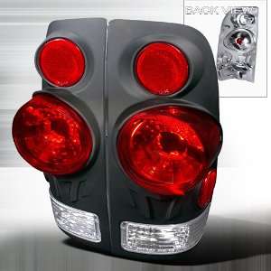  97 03 FORD F150 F250 F350 3D STYLE SIDE BLACK TAIL LIGHTS 