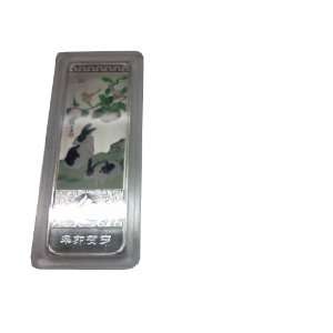  5 Set of .999 Fine Silver Clad Bunny Bars with Green and 