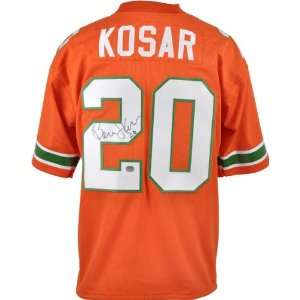 Bernie Kosar Autographed Jersey  Details Miami Hurricanes, Orange 