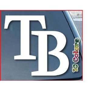 Tampa Bay Rays TB Car Window Vinyl Decal Sticker 3 Wide (Color White 
