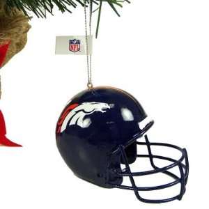  Denver Broncos NFL Resin Mini Helmet Ornament: Sports 