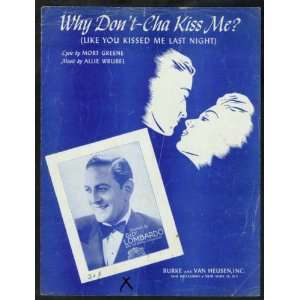    Why Dont Cha Kiss Me? (Like You Kissed Me Last Night) Books