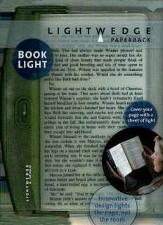   Lightwedge Paperback Book Light (Translucent Seaglass) by Lightwedge