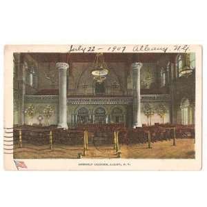  Postcard Assembly Chambers Albany New York 1907 