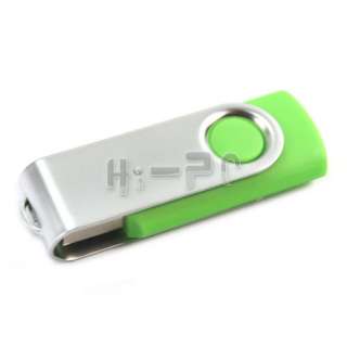 LOT 10 USB 2.0 Flash Drive Stick Thumb Swivel Green 1GB  