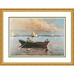   Gloucester Harbor by Winslow Homer   Framed Artwork
