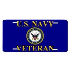  United States Navy Veteran Insignia USN Auto Vanity Front 