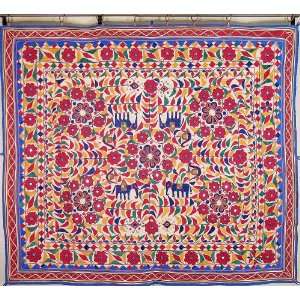  Unique Home Decorating Tapestry Vintage Indian Embroidery 