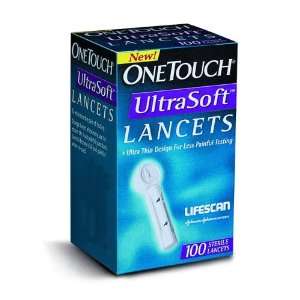  LifeScan ONE TOUCH UltraSoft lancets   Sku LFS020393_BX100 