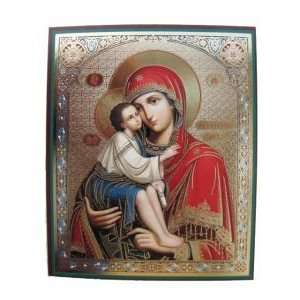 Holy Mary, Our Lady of the Don, Orthodox Icon (Cardboard, 10x12cm or 