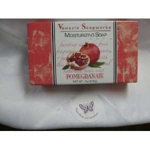  Pomegranate Moisturizing Soap, Extra Large 7 oz. Loofah 