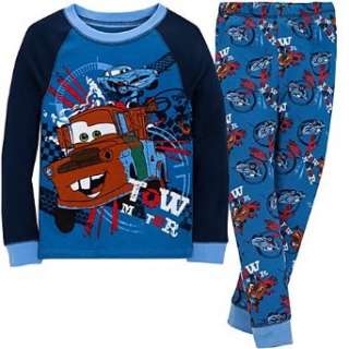  Disney Cars Boys 2pc Pajamas Tow Mater: Clothing