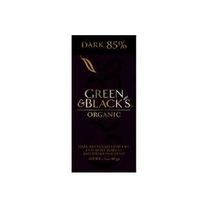 Green & Blacks Organic Dark 85% 10   3.5oz Bars  Grocery 