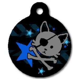  Pirate Kitty Pet ID Tag for Dogs and Cats   Dog Tag Art 