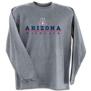  Arizona Wildcats UA NCAA Dark Ash Long Sleeve T Shirt 