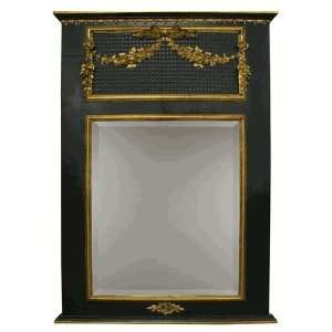  trumeau mirror (black/gold gilding): Home & Kitchen