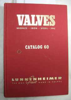   Catalog 60 1960 Valves, BLUE Asbestos use Gaskets Packing Marine