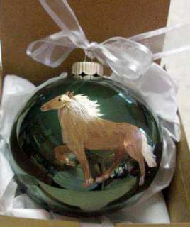 Icelandic Horse Christmas Ornament Handpainted  